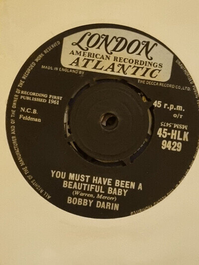 Bobby Darin, You must have been a beautiful baby, EX