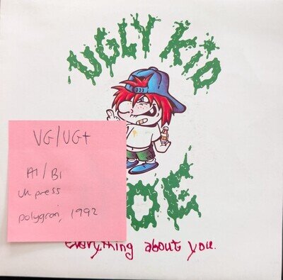 Ugly Kid Joe Everything About You Vinyl Record VG/VG+ MER 367 1992