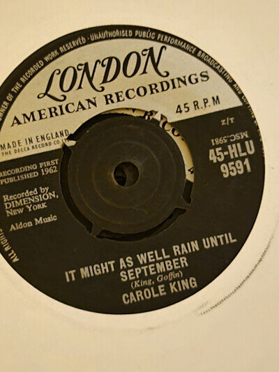 Carole King, It might as well rain until September, EX