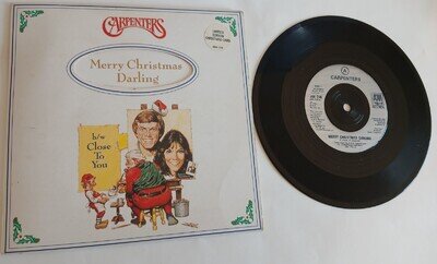 CARPENTERS - MERRY CHRISTMAS DARLING / CLOSE TO YOU - LTD EDITION CHRISTMAS CARD