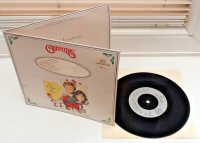 CARPENTERS MERRY CHRISTMAS DARLING / CLOSE TO YOU 7" Vinyl Ltd Edition Xmas Card