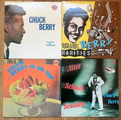 CHUCK BERRY VINYL LP Joblot HOPS / ON TOP / RARITIES 2LP / SCHOOL SESSION best