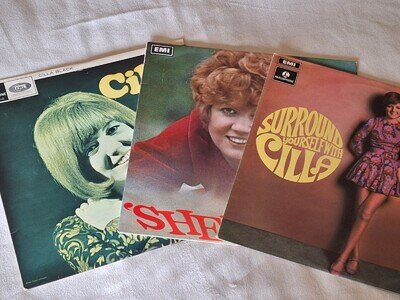 Cilla Black 3 x LP lot DEBUT/SURROUND YOURSELF WITH/SHER-OO! Original Presses