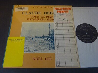 DEBUSSY - POUR LE PIANO / IMAGES / ESTAMPES LP, Noel Lee, VALOIS MB 332