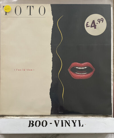 Toto 'Isolation' on CBS Records 86305 Holland Issue Vinyl Lp Record EX / EX