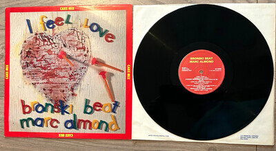 BRONSKI BEAT / MARC ALMOND - I FEEL LOVE (RARE CAKE MIX 12" VINYL SINGLE)