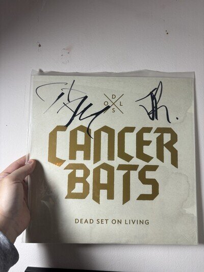 Cancer Bats Dead set On living Grey Vinyl SIGNED