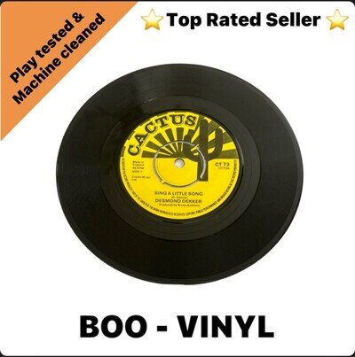 Desmond Dekker 'Sing A little Song' 7" Vinyl 1975 Cactus Records Reggae Ex / M