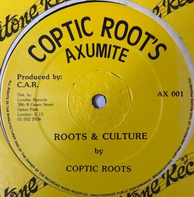 Coptic Roots - Roots & Culture - 12" Vinyl - 1980s Roots Reggae