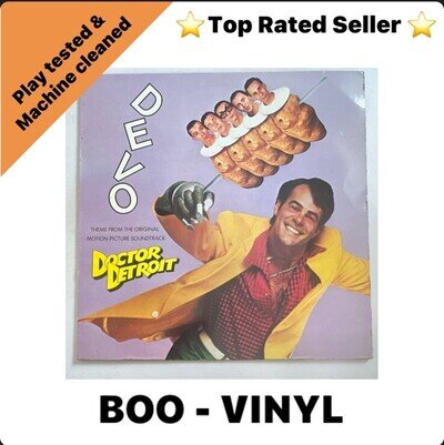 Devo ~ Theme From Doctor Detroit 12” Vinyl Record Synth Pop EX / VG+ Condition