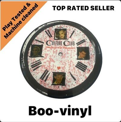 Culture Club ~ Time ( Clock Of The Heart ) 7'' Picture Disc Vinyl Record 1982 NM