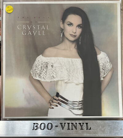 CRYSTAL GAYLE - THE BEST OF CRYSTAL GAYLE 12” VINYL LP RECORD EX / NM NICE COPY