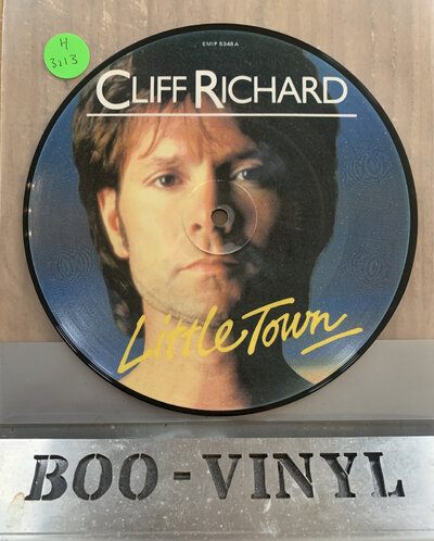 CLIFF RICHARD - LITTLE TOWN 7" PICTURE DISC NR MINT CON