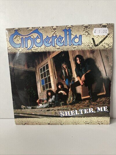 Cinderella Shelter Me 7” Single Hair Metal Vgc Free P&P Vertigo 1990