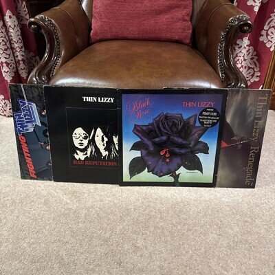 THIN LIZZY x4 Album LP/Vinyl Bundle Fighting/Renegade/Black Rose/Bad Reputation