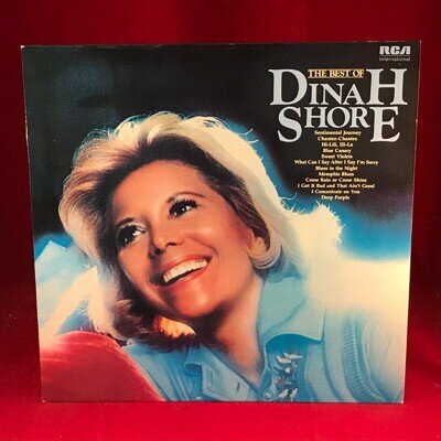 DINAH SHORE The Best Of 1980 UK Vinyl LP Sentimental Journey Blue Canary