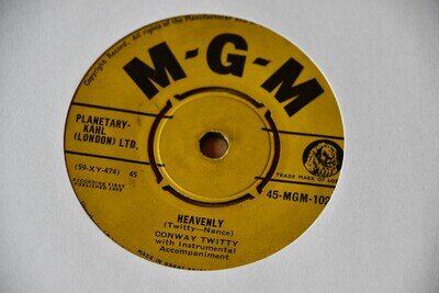 Conway Twitty - Heavenly 7 Inch Vinyl Record