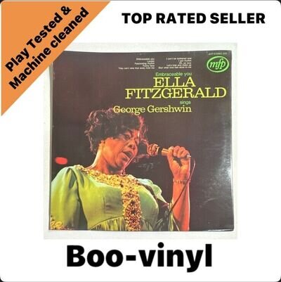 Ella Fitzgerald Sings George Gershwin Embraceable You Vinyl LP Record EX/VG+
