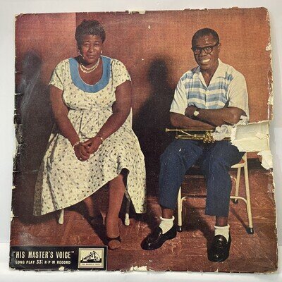 Ella Fitzgerald Louis Armstrong His Master's Voice LP Vinyl Jazz Classic