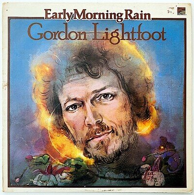 GORDON LIGHTFOOT - EARLY MORNING RAIN - 1976 UK RELEASE - VINYL LP COMP VG+/VG