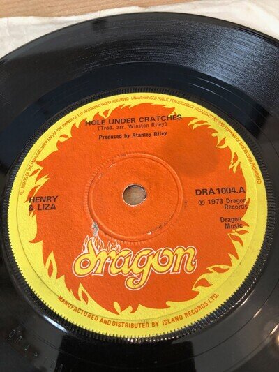 2 x DRAGON Reggae Singles - Hole Under Cratches / Why Don't You Write Me