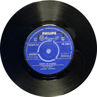 JOHNNY HORTON ~ North To Alaska / The Mansion You Stole ~ Philips ‎PB.1062