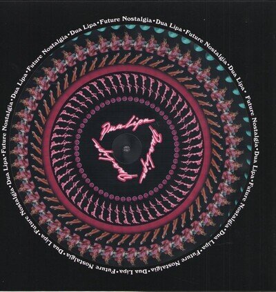 DUA LIPA FUTURE NOSTALGIA LP VINYL Zoetrope Picture Disc in unnumbered die cut s