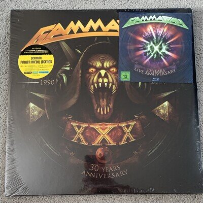 30 Years Live Anniversary Colour Vinyl/Blu-Ray Gamma Ray New Sealed Corner Wear