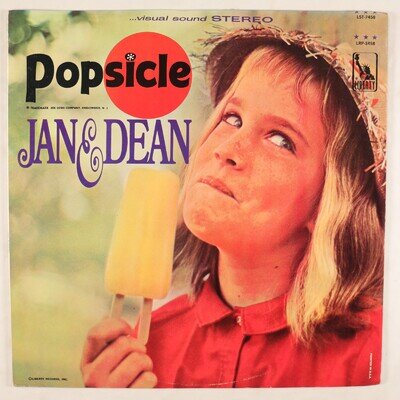 JAN & DEAN - POPSICLE - 1966 US RELEASE - VINYL LP ALBUM STEREO - VG+/VG+