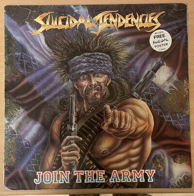SUICIDAL TENDENCIES - JOIN THE ARMY - 1987 UK ISSUE - VG