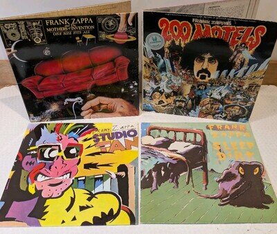 FRANK ZAPPA..SUPERB! SET OF 4 N/MINT VINYL LP JOBLOT COLLECTION