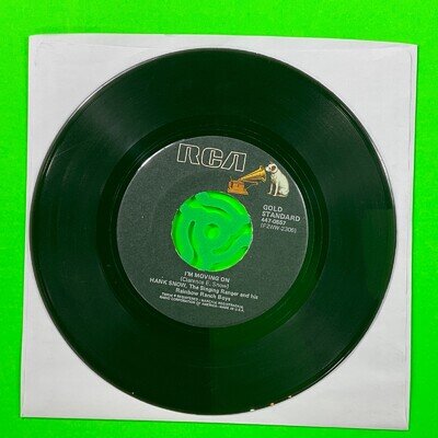 Hank Snow, With This Ring I Thee Wed/I'm Moving On 7’ Vinyl Single Record