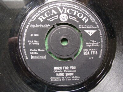 HANK SNOW: BORN FOR YOU RCA 1718 CON EX