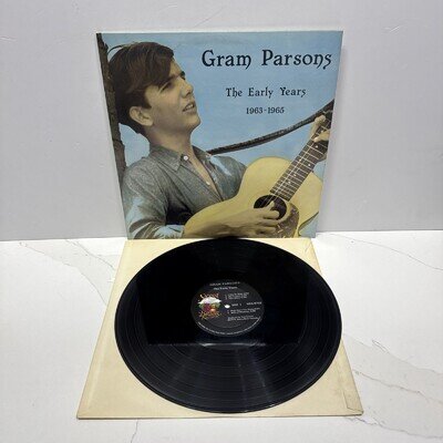 Gram Parsons / The Early Years 1963-65 - VINYL LP - SRS 8702 - EX/VG - w/Booklet