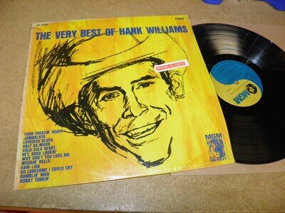HANK WILLIAMS- THE VERY BEST OF VINYL ALBUM