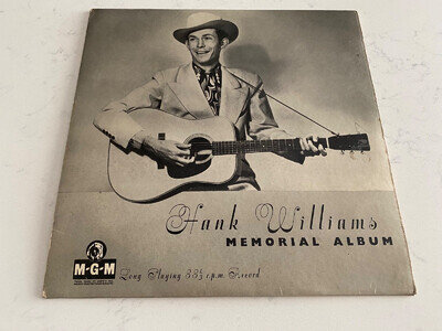 Hank Williams and his Drifting Cowboys - Memorial Album (10" vinyl) vgc+