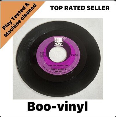 GLADYS KNIGHT & THE PIPS ~ THE END OF OUR ROAD 7” SOUL VINYL VG+ / M