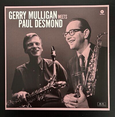 Immaculate copy of the album Gerry Mulligan Meets Paul Desmond (2018). Mint!