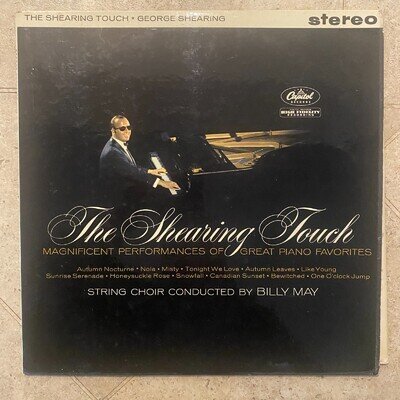 George Shearing LP The Shearing Touch Vinyl Album Piano - String Choir Billy May
