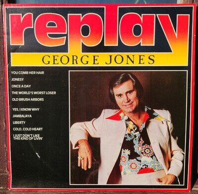 George Jones Replay 12" Vinyl LP Excellent Condition