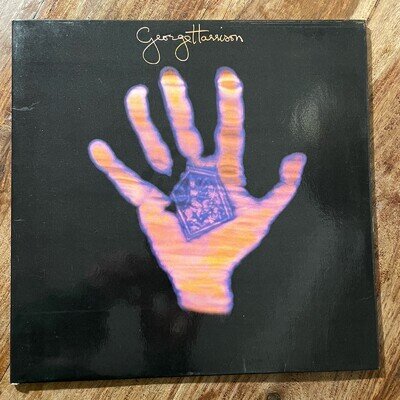 GEORGE HARRISON - LIVING IN THE MATERIAL WORLD EX/EX+ VINYL LP / INSERT / FIRST