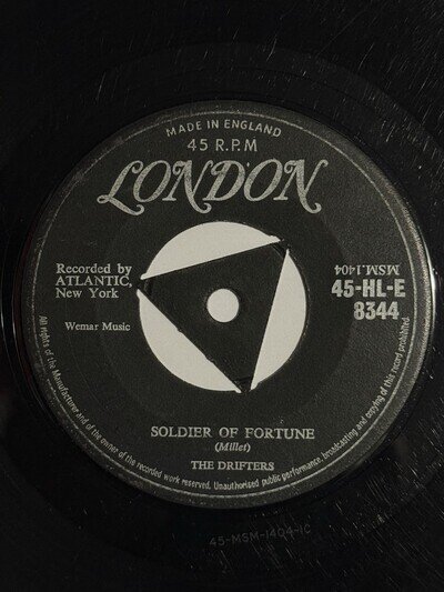 Rare!! Drifters Soldier Of Fortune / I Gotta Get Myself A Woman London 8344