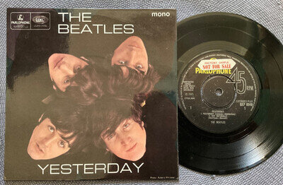 THE BEATLES - YESTERDAY E.P. rare UK 1965 PROMO SAMPLE / BEAT / 1 PLAY MINT- !!!