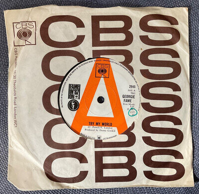 GEORGIE FAME - TRY MY WORLD / NO THANKS rare UK 1967 DEMO PROMO / MOD R&B /MINT-
