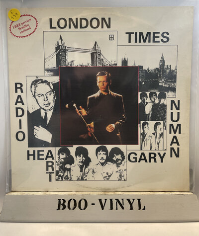 Radio Heart Gary Numan - London Times - 12"+7"flexi 1987 VG+ / VG+