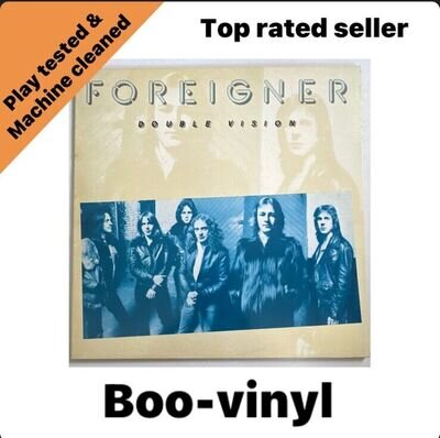 Foreigner (Double vision) album on Atlantic records 1978 Rock EX / EX Condition