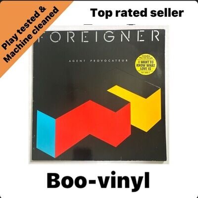 Foreigner Agent Provocateur LP vinyl Embossed Sleeve 1984 781999-1 VG+ / VG+