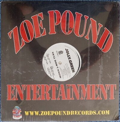 Jolly Green: Ya'll Don't Know 12" Vinyl Single 2003 Mint Condition