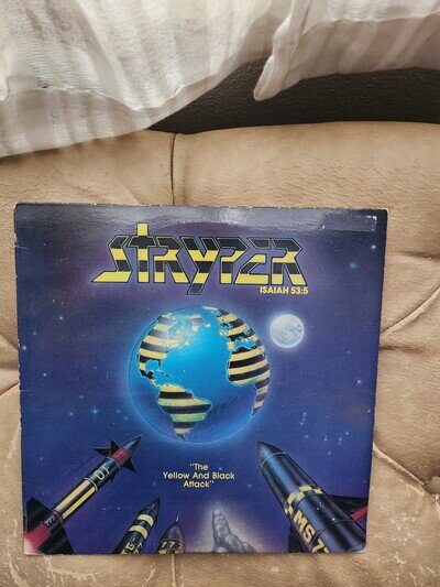 Stryper, The Yellow & Black FRIDAY Attack 1984 12" 33 LP Vinyl Record , Metal