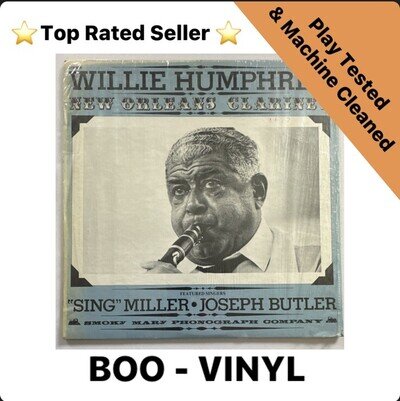 Willie Humphrey ‎– New Orleans Clarinet Jazz Blues Lp Vinyl Record Ex / Ex